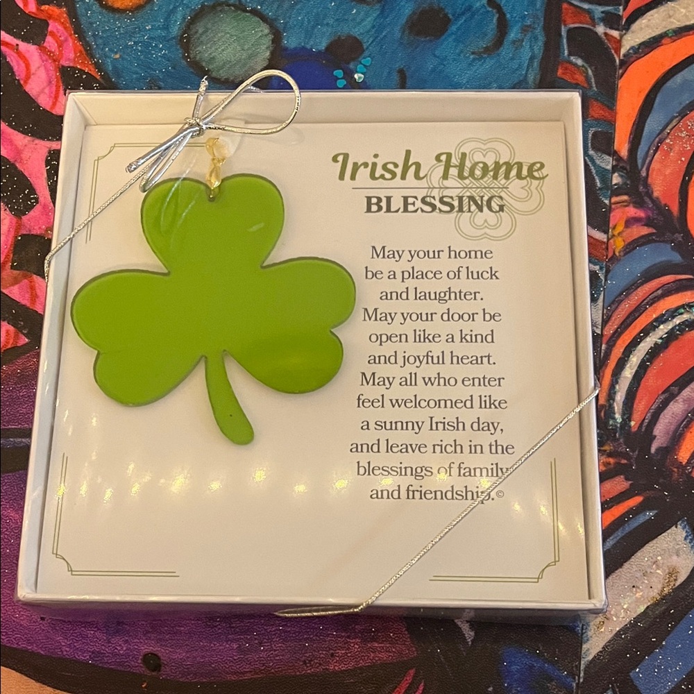 Green Shamrock Ornament